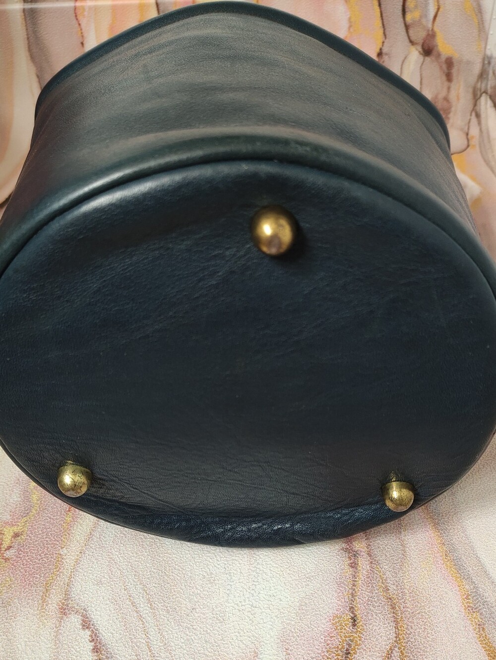 Vintage Coach Bonnie Cashin Large Bucket Bag Navy - Picture 7 of 15